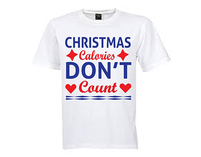 Christmas Calories Don’t Count T- shirt design