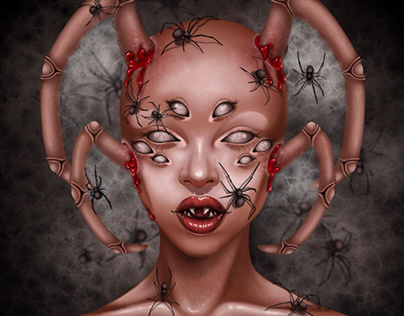 Arachnid Queen - Character Design