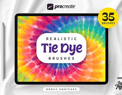 Procreate Realistic Tie Dye Brushes