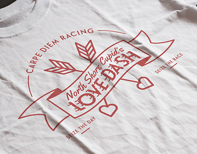 North Shore Cupid's Love Dash T-shirt Designs