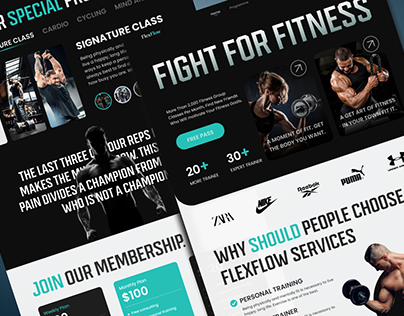 Fitness & Gym Website I Landing Page