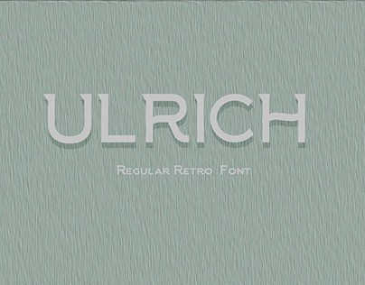 Ulrich Regular Retro Font