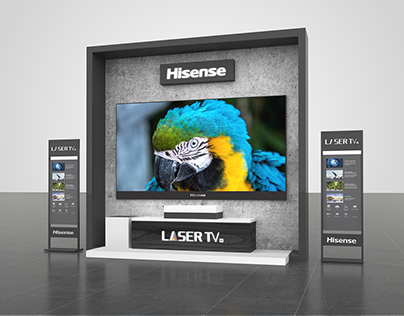 Stand 3D TV laser hisense