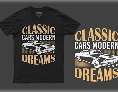 Vintage car memorise tshirt design