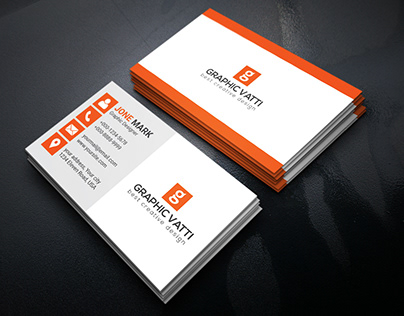 Corporate Business Card Design with Free Mockup psd
