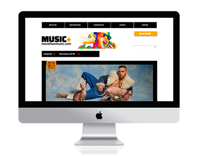 More than music. Design web