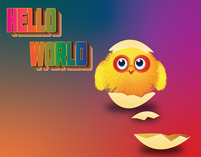 hello world chick