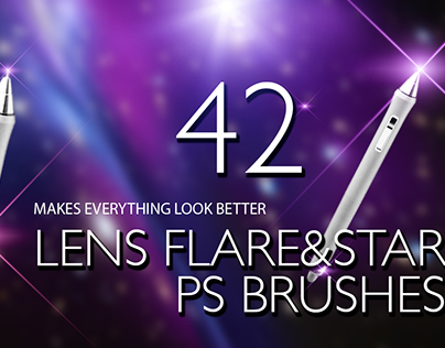 Lens Flare & Stars Photoshop Brushes