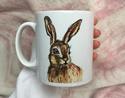 Autumn Hare mug