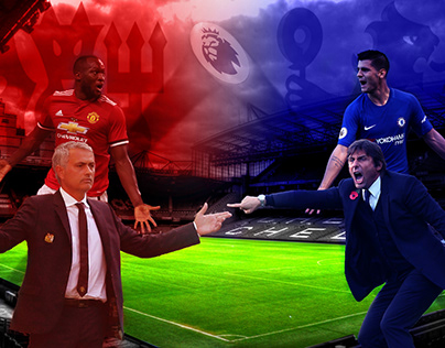 Manchester United v Chelsea Poster