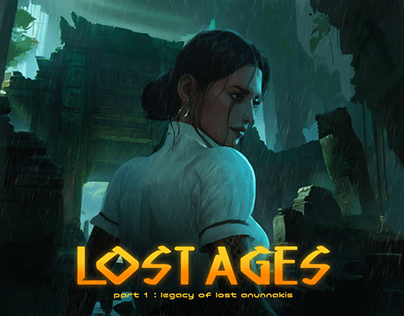 Lost Ages Game Poster Design