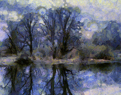 Reflections (Van Gogh style)