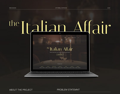 The Italian Affair | Restaurant - Web Design