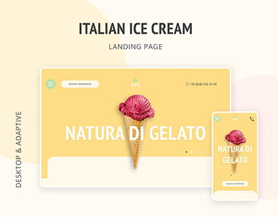 Landing page_Italian ice cream