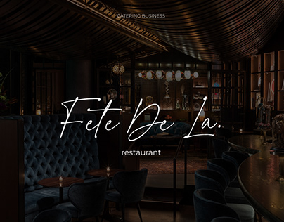 Landing page for luxury restaurant