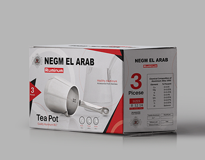 aluminum tea pot packing design