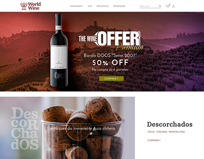 World Wine E-commerce - WEB/UX DESIGN