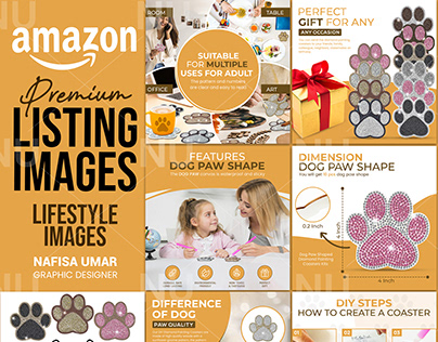 Amazon Listing Infographics || Dog Paw Matt
