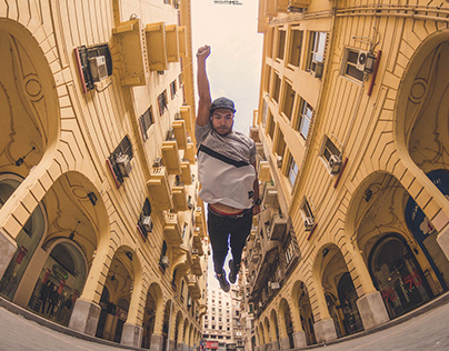 Flying In Downtown Cairo's streets