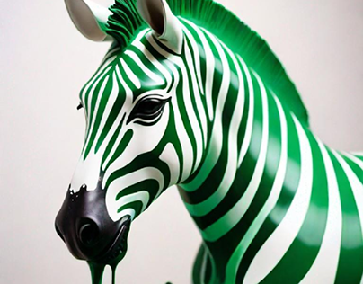 scultura zebra