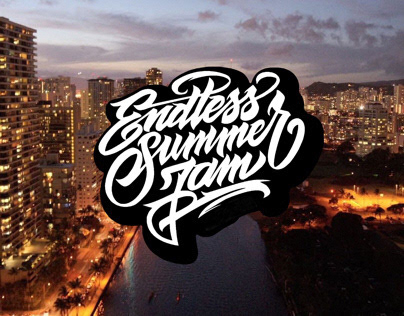 Hand Lettering Logo for Endless Summer Jam