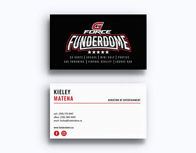 Branding: GFORCE Funderdome Business Cards