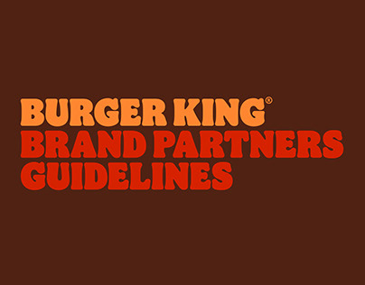 Buger King' Brand Identity Guidelines