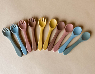 Buy Baby Fork and Spoon Set Online by Omwaana