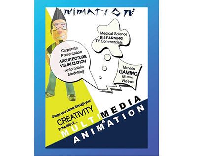 Flyer design for animation startup