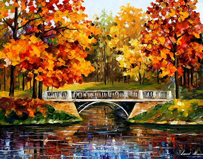 FALL RED BLINKS 72"X48" — oil painting on canvas