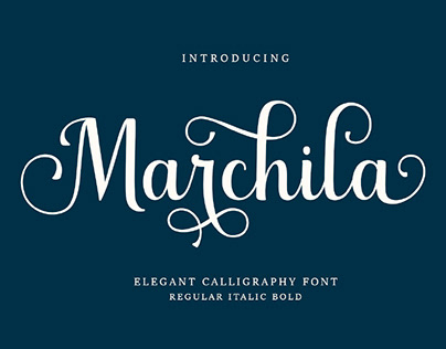 FREE | Marchila elegant calligraphy font
