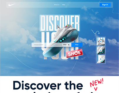 Nike landing page redesign
