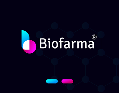 Biofarma Branding B Logo - Monogram - pharmaceutical