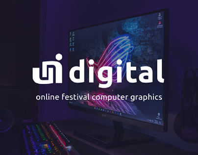 Айдентика онлайн фестиваля компьютерной графики