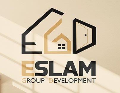 Eslam Group Development logo. Home Decor Company Logo