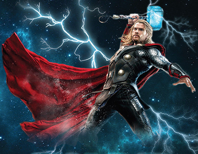 Thor Movie Poster, Ticket and Popcorn Box