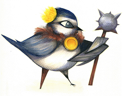 Character design - Tit with less feet