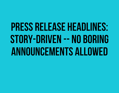 Press Release Headlines