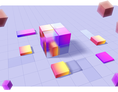 a 3D interactive cube