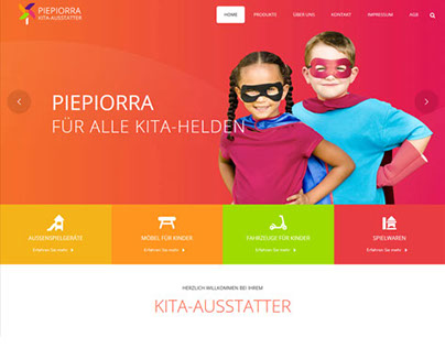 Kita Ausstatter Website Design