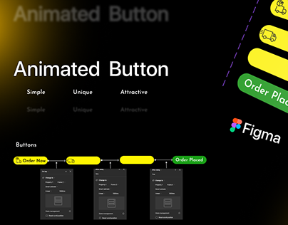 Animated Button - Order button with moving animation