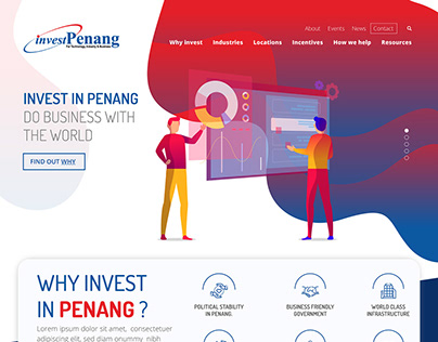 Project thumbnail - Invest Penang Mockup Design