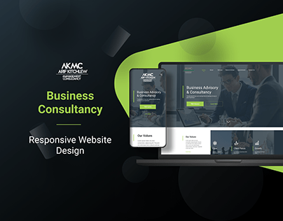 Corporate Consultancy Responsive Web Design - AKMC