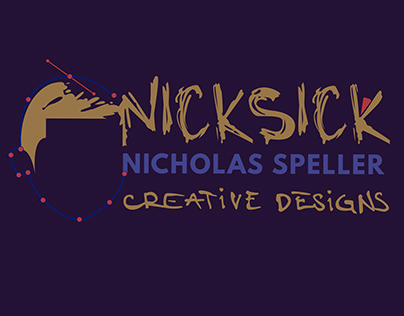 The identity&Logo Process  "NickSick Creative Designs" 