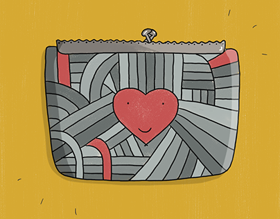 Purse with a heart