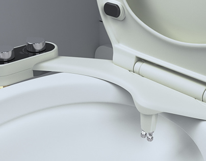 Toilet accesories design 3D rendering