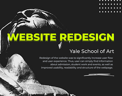 Website Redesign Yale School of Art