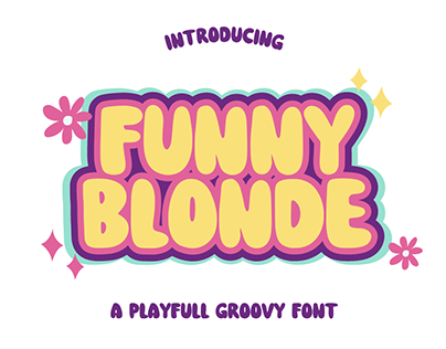 Funny Blonde - Playfull Groovy Font