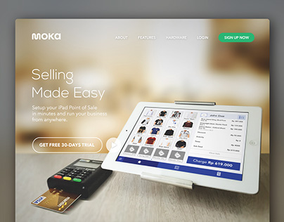 Moka Point of Sale (POS) Website Design