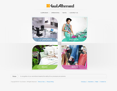 Gulahmed Textile Website Design
